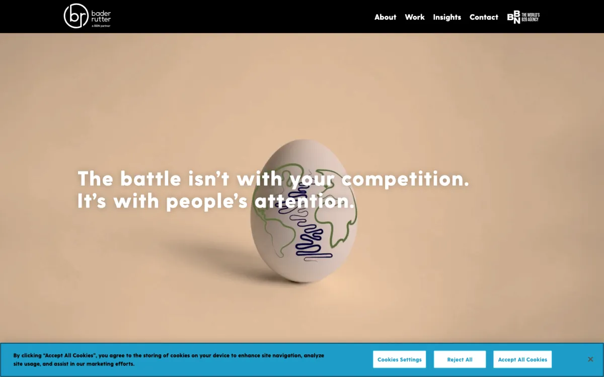Bader Rutter homepage, captured September 28, 2026