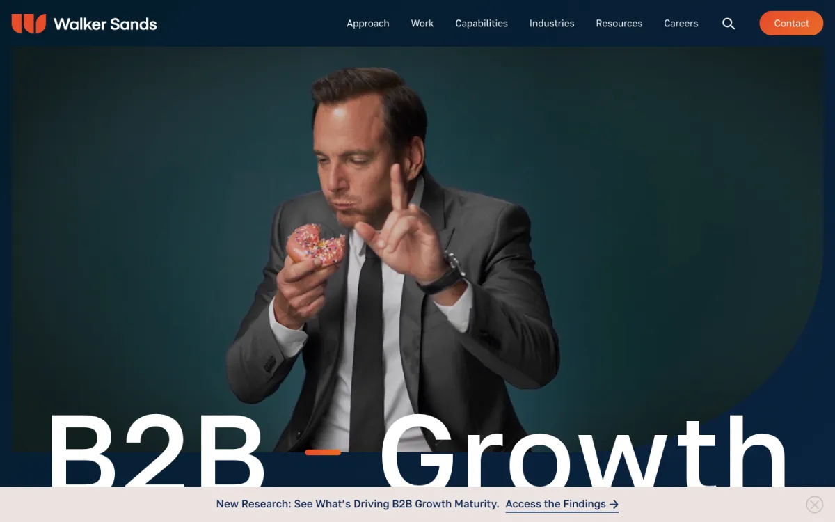 Walker Sands homepage, captured September 28, 2026